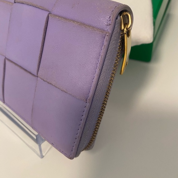 Bottega Venetta Lavander Cassette Compact Zip Wallet Full Inclusion - Picture 2 of 16